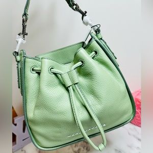 NEW!! Marc Jacobs Mint Green Leather Mini Bucket Bag